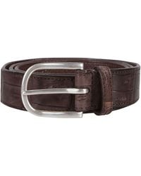 Orciani - Classic Cocco Crocodile Leather Belt - Lyst