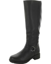 Clarks - Hearth Rae Leather Riding Knee-high Boots - Lyst