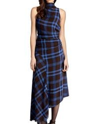 A.L.C. - Plaid Manmade Halter Dress - Lyst
