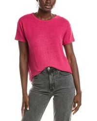 Officine Generale - Officine Generale Lara Linen-blend T-shirt - Lyst
