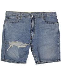 Levi's - 412 Slim Fit Ripped Denim Shorts - Lyst