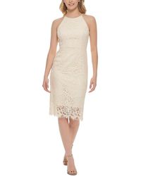 Eliza J - Lace Midi Cocktail And Party Dress - Lyst