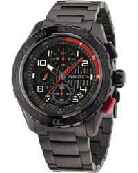 Nautica - Nst 101 Recycled Stainless Steel Chronograph Watch - Lyst