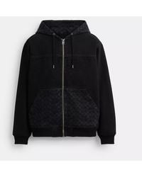 COACH - Signature Denim Zip Jacket - Lyst