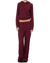 ÉTERNE - Drawstring Wide Leg Sweatpants - Lyst