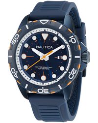 Nautica - Nsr Silicone Quartz Analog Watch - Lyst