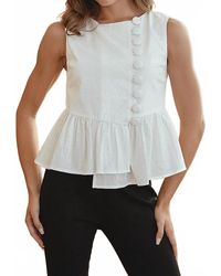Beige Botany - Layla Ruffle Top - Lyst