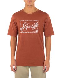Hurley - Cotton Crewneck Graphic T-shirt - Lyst