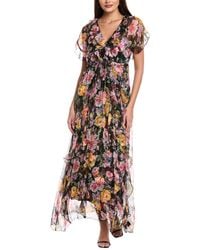 Johnny Was - Petite Suri Ruffle Silk Maxi Dress - Lyst