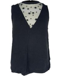 A.L.C. - A. L.C Harlow Star Mesh Sleeveless Blouse - Lyst