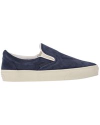 Tom Ford - Suede Slip-On Sneakers With Elastic Side Panels - Lyst
