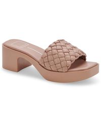 Dolce Vita - Goldy Faux Leather Slip On Mule Sandals - Lyst