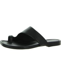 Vince - Dawn Leather Open Toe Slide Sandals - Lyst