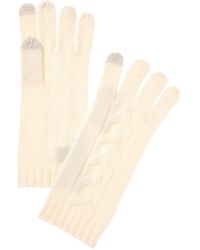 Bruno Magli - Center Cable Cashmere Gloves - Lyst