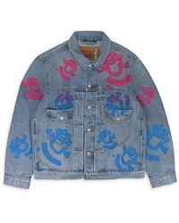 DENIM TEARS - Light Bstroy Tears Type-2 Denim Jacket - Lyst