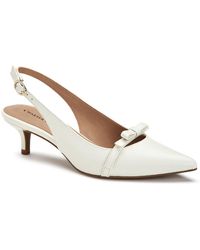 Charter Club - Faux Leather Pointed Toe Kitten Heels - Lyst