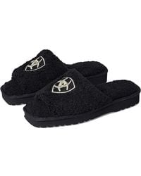 Ariat - Cozy Ar2697-001 Slipper Fleece Embroidery Slide Jobb1604 - Lyst