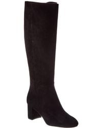 Stuart Weitzman - Celina Zip Suede Knee-High Boot - Lyst