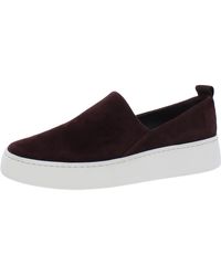 Vince - Saxon-2 Leather Slip On Fashion Sneakers - Lyst
