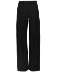 Alexander Wang - Arched Leg Wool Pants With Tailored Silhouette - Lyst