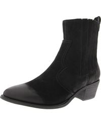 David Tate - Double Zipper Leather Booties - Lyst