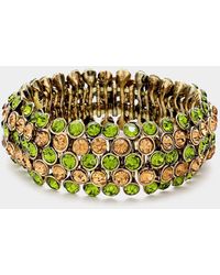 Fashnzfab - Bubble Stone Stretch Evening Bracelet Lt Col Topaz - Lyst