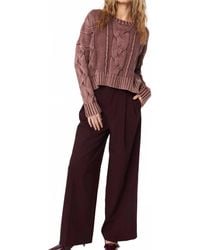 John + Jenn - Vintage Cotton Cable Knit Sweater - Lyst