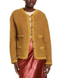 St. John - Textured Wool-Blend Jacket - Lyst