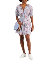 Tommy Hilfiger Ultra Cotton-crochet Mini Dress in Blue | Lyst