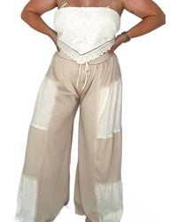 Bucketlist - Sun Chaser Color-Block Wide Leg Pants - Lyst