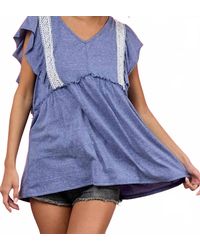 Bibi - Crochet Lace Detailed Butterfly Tiered Top - Lyst