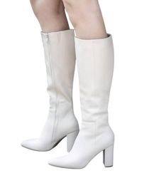 Top Moda - Tall Zip Boots - Lyst