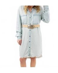 Trend:Notes - Easy Does It Oversized Shirt Mini Dress - Lyst