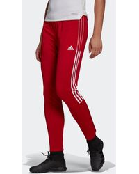 Red adidas Track pants and Women | Lyst