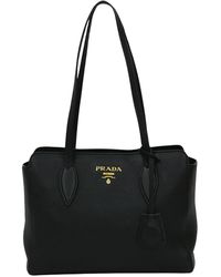 Prada - Saffiano Leather Shopper Bag (pre-owned) - Lyst