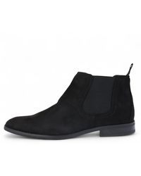 Infinity Leather - Bown Suede Chelsea Boots Real Leather Lined Slip-On - Lyst