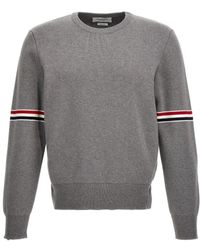 Thom Browne - Thick Cotton Crewneck Sweater - Lyst
