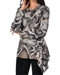 FRANK LYMAN - Animal Print Top - Lyst