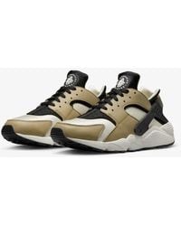 Nike - Air Huarache Dd1068-007 Sneaker Khaki Leather Comfort Shoes - Lyst