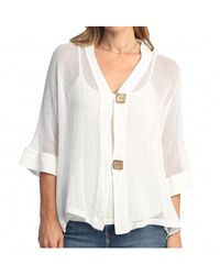 Jess & Jane - Mesh 2-Button Jacket - Lyst