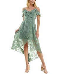 Bcx - Juniors Ruffled Hi-low Cocktail And Party Dress - Lyst