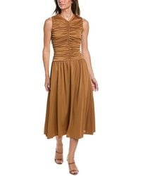 Kenneth Cole - Drawstring A-line Midi Dress - Lyst