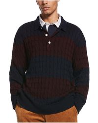 Perry Ellis - Cotton Cable Knit Pullover Sweater - Lyst