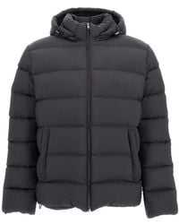 Herno - Hooded Satin Nylon Down Puffer Jacket - Lyst