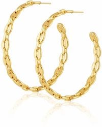Sahara - Gemma Hoops Earring - Lyst