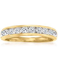 Ross-Simons - Diamond Wedding Ring In 14kt Yellow Gold - Lyst