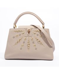 Louis Vuitton - Studded Capucines Pm Taurillon Leather - Lyst