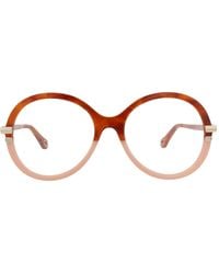 Chloé - Round-Frame Bio Acetate Optical Frames - Lyst