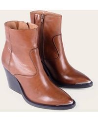 Kaanas - Kade Block Ankle Booties - Lyst