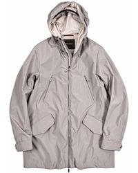 Moorer - Mid Length Hooded Raincoat - Lyst